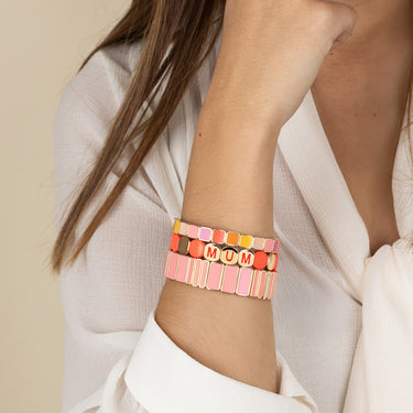 BRACELET COLORFUL Mum Orange Pepsi