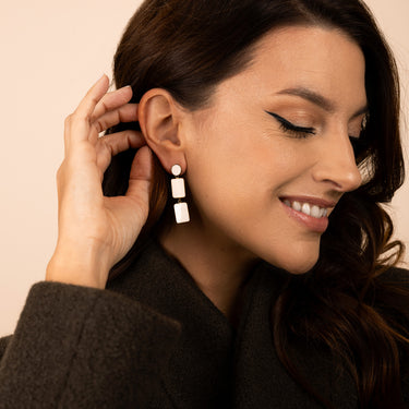 BOUCLES D'OREILLES Les Audacieuses Beige