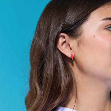 BOUCLES D'OREILLES Les Attachantes Orange Pepsi