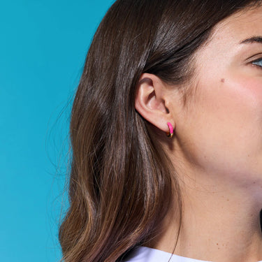 BOUCLES D'OREILLES Les Attachantes Rose Fushia