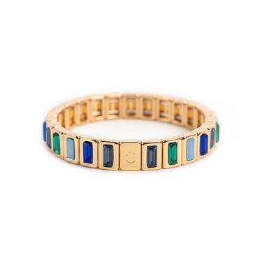 BRACELET COLORCRISTAL Rectangle Vert & Bleu