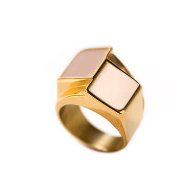 BAGUE MON DOUBLE Beige & Moccha