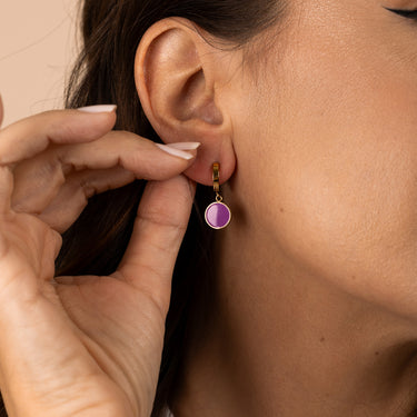 BOUCLES D'OREILLES Les Raffinées Violette