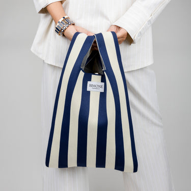 Sac bayadère Beige Encre