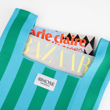 Sac bayadère Ecume Vert Pastel