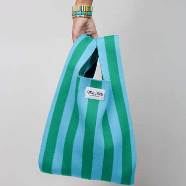 Sac bayadère Ecume Vert Pastel