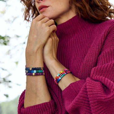 BRACELET COLORFUL Midi Prune